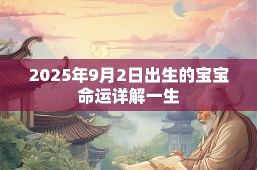 2025年9月2日出生的宝宝命运详解一生