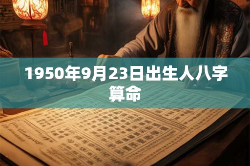 1950年9月23日出生人八字算命