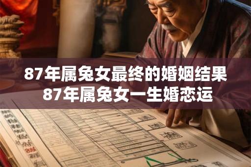 87年属兔女最终的婚姻结果 87年属兔女一生婚恋运