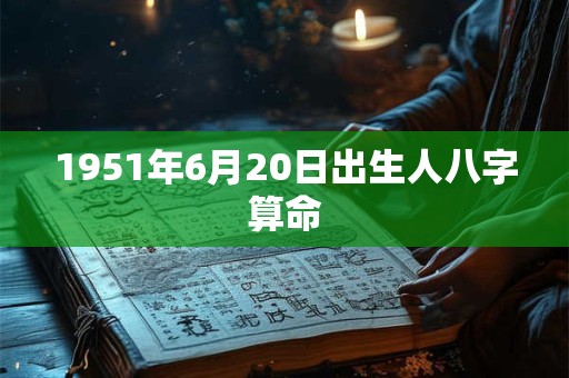 1951年6月20日出生人八字算命