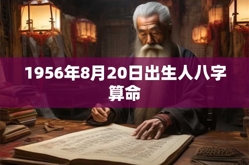 1956年8月20日出生人八字算命