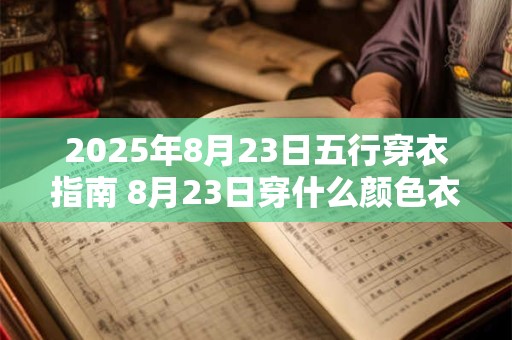 2025年8月23日五行穿衣指南 8月23日穿什么颜色衣服最旺运