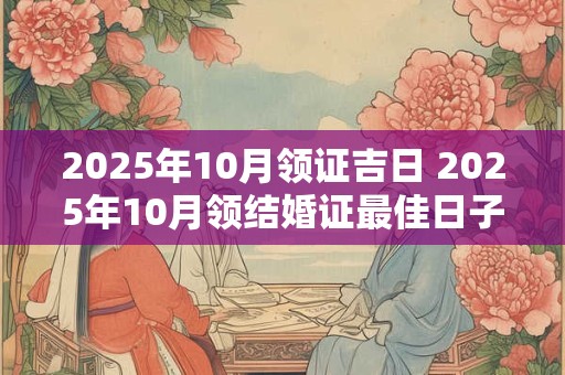 2025年10月领证吉日 2025年10月领结婚证最佳日子