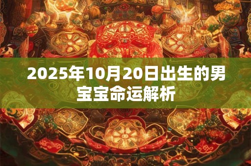 2025年10月20日出生的男宝宝命运解析