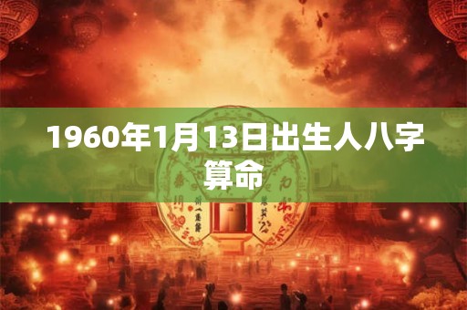 1960年1月13日出生人八字算命