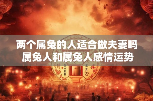 两个属兔的人适合做夫妻吗 属兔人和属兔人感情运势如何