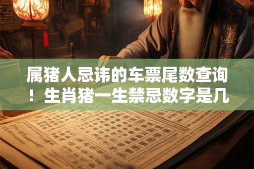 属猪人忌讳的车票尾数查询！生肖猪一生禁忌数字是几