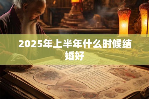 2025年上半年什么时候结婚好