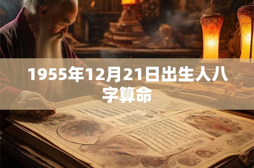 1955年12月21日出生人八字算命
