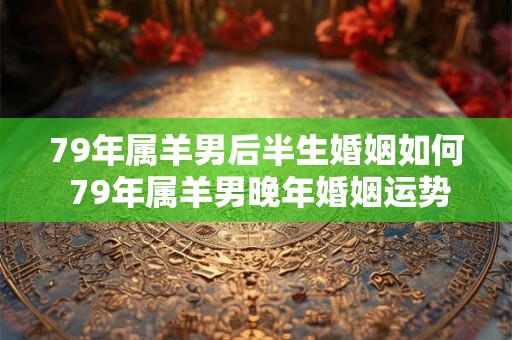 79年属羊男后半生婚姻如何 79年属羊男晚年婚姻运势