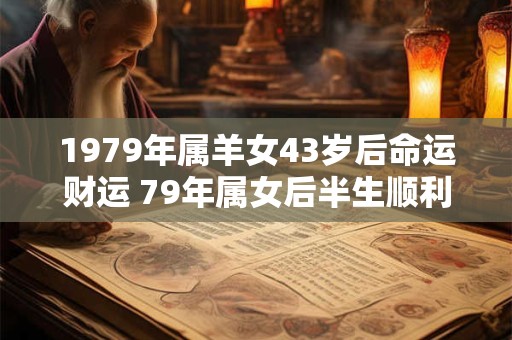 1979年属羊女43岁后命运财运 79年属女后半生顺利吗