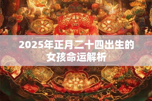 2025年正月二十四出生的女孩命运解析