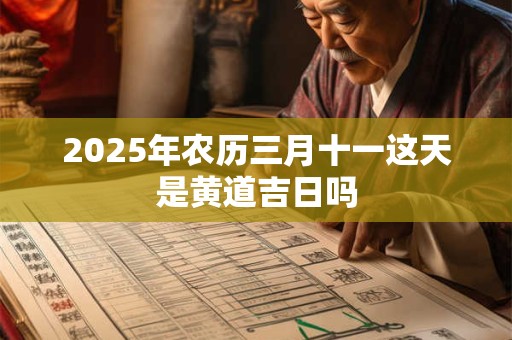 2025年农历三月十一这天是黄道吉日吗