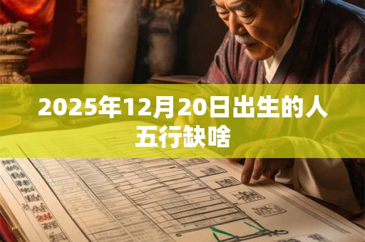 详细阅读:2025年12月20日出生的人五行缺啥 2025年12月20日出生的人五行缺啥