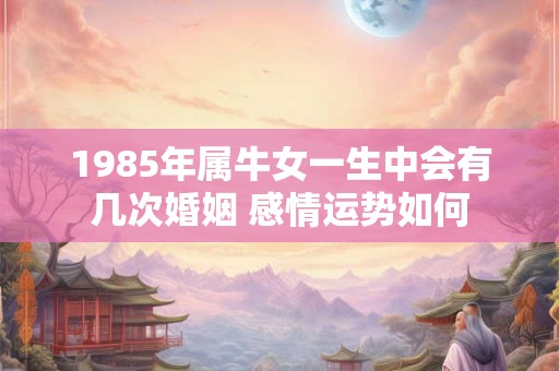 1985年属牛女一生中会有几次婚姻 感情运势如何