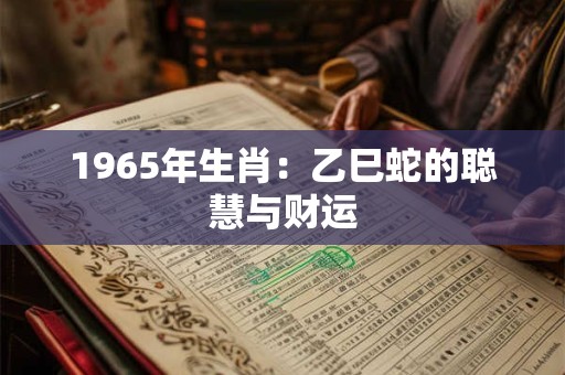 1965年生肖：乙巳蛇的聪慧与财运