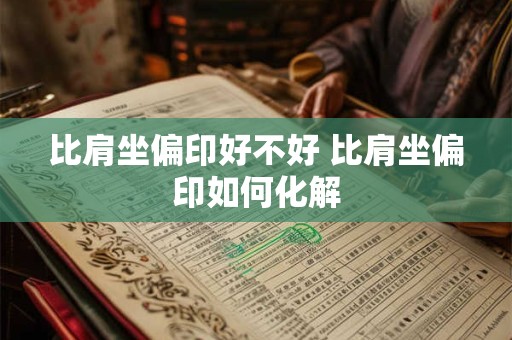 比肩坐偏印好不好 比肩坐偏印如何化解