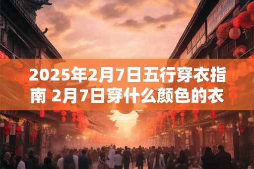 2025年2月7日五行穿衣指南 2月7日穿什么颜色的衣服