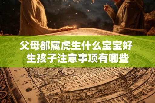 父母都属虎生什么宝宝好 生孩子注意事项有哪些