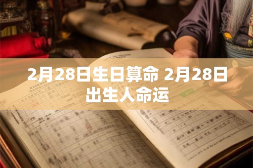2月28日生日算命 2月28日出生人命运