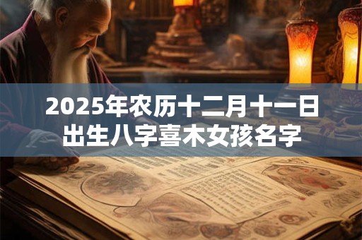 2025年农历十二月十一日出生八字喜木女孩名字