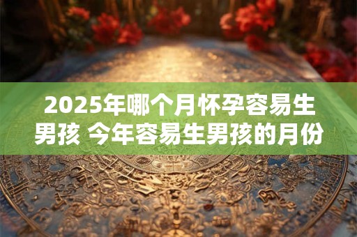2025年哪个月怀孕容易生男孩 今年容易生男孩的月份