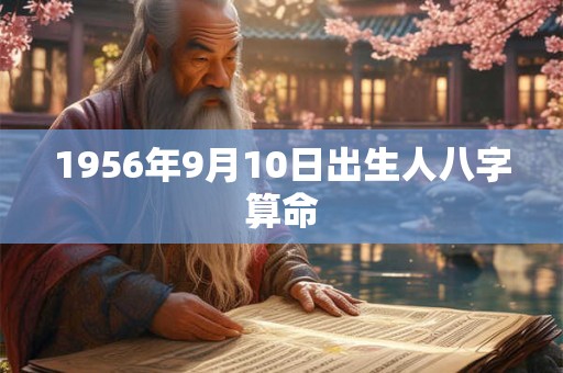 1956年9月10日出生人八字算命