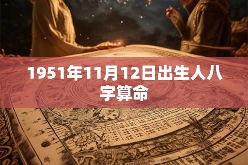 1951年11月12日出生人八字算命