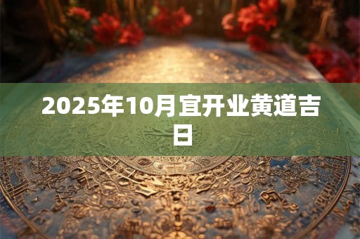 2025年10月宜开业黄道吉日