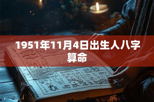1951年11月4日出生人八字算命