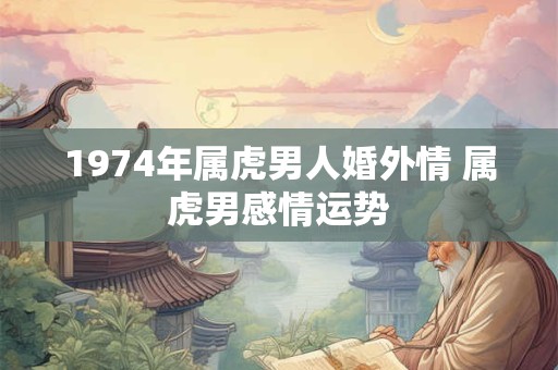 1974年属虎男人婚外情 属虎男感情运势