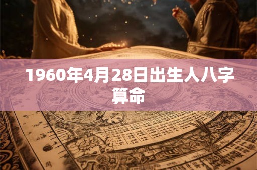 1960年4月28日出生人八字算命