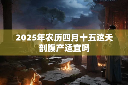 2025年农历四月十五这天剖腹产适宜吗
