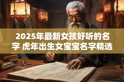2025年最新女孩好听的名字 虎年出生女宝宝名字精选
