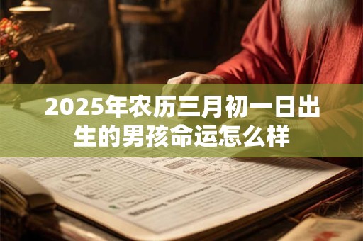 2025年农历三月初一日出生的男孩命运怎么样
