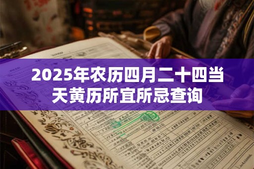 2026年农历四月二十四当天黄历所宜所忌查询