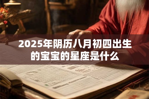 2026年阴历八月初四出生的宝宝的星座是什么