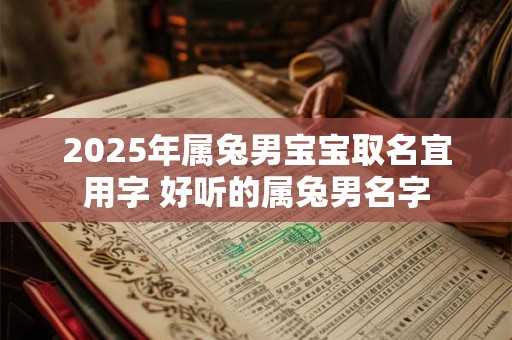 2025年属兔男宝宝取名宜用字 好听的属兔男名字