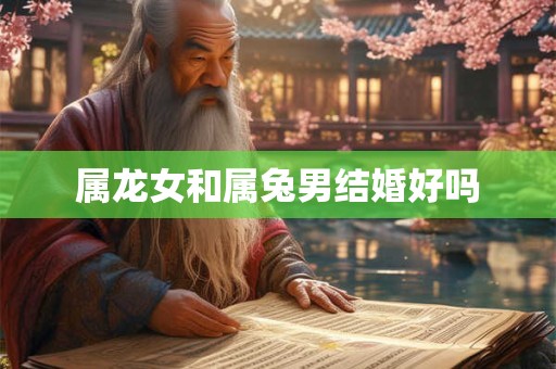 属龙女和属兔男结婚好吗