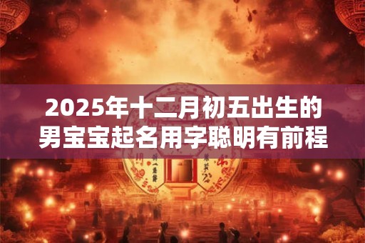 2025年十二月初五出生的男宝宝起名用字聪明有前程