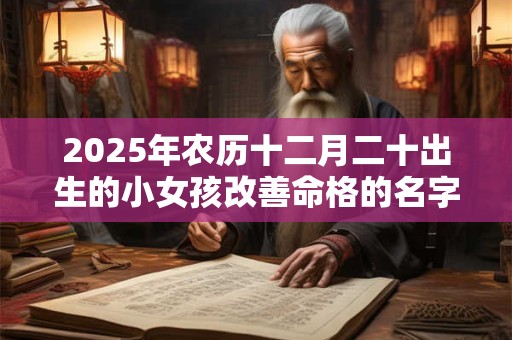 2025年农历十二月二十出生的小女孩改善命格的名字