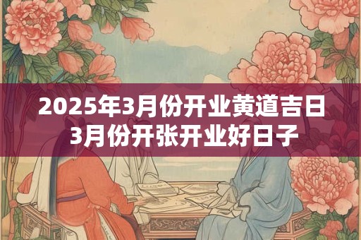 2025年3月份开业黄道吉日 3月份开张开业好日子
