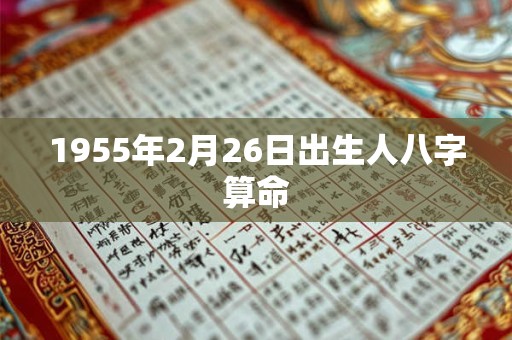 1955年2月26日出生人八字算命