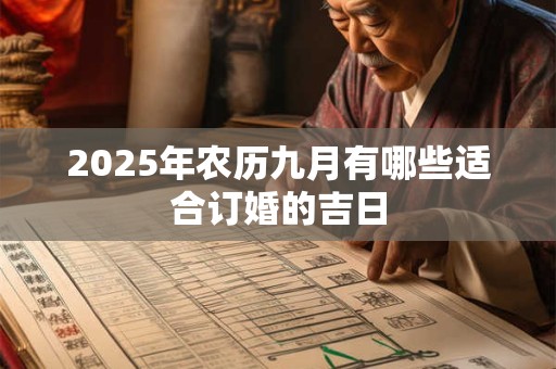 2025年农历九月有哪些适合订婚的吉日