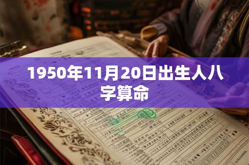 1950年11月20日出生人八字算命