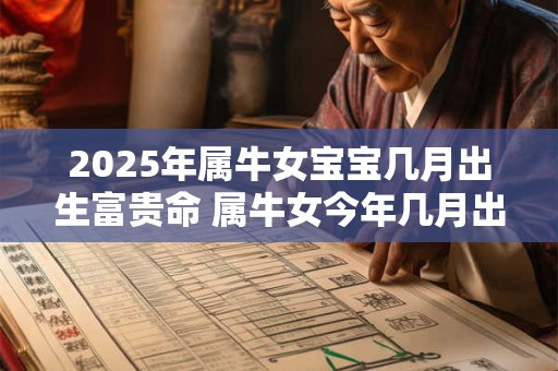 2025年属牛女宝宝几月出生富贵命 属牛女今年几月出生命好