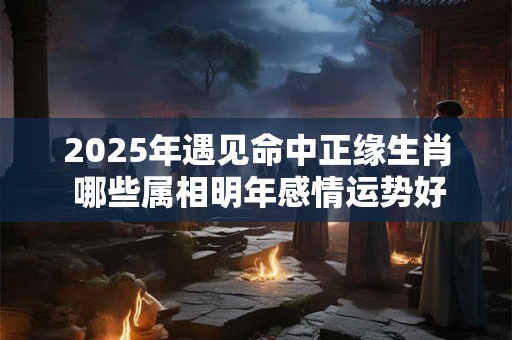 2025年遇见命中正缘生肖 哪些属相明年感情运势好