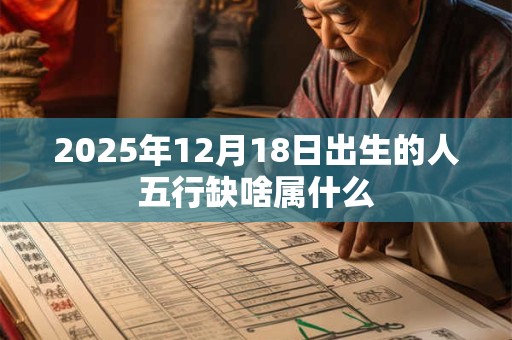 2025年12月18日出生的人五行缺啥属什么