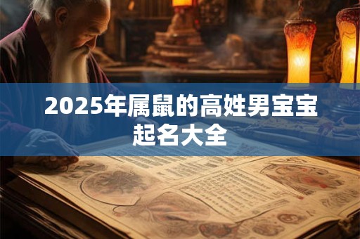 2025年属鼠的高姓男宝宝起名大全