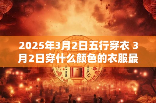 2025年3月2日五行穿衣 3月2日穿什么颜色的衣服最旺运